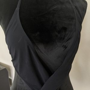 Tory Burch one piece black swimming suit